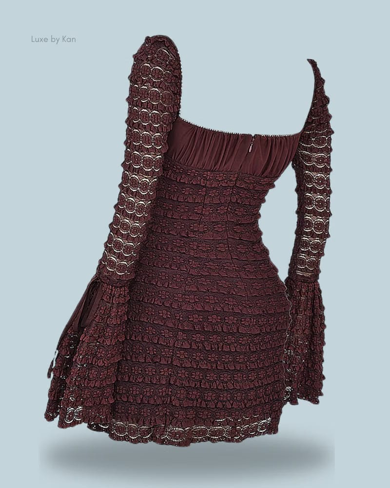 HOUSE OF CB Marisa Espresso Lace Dress