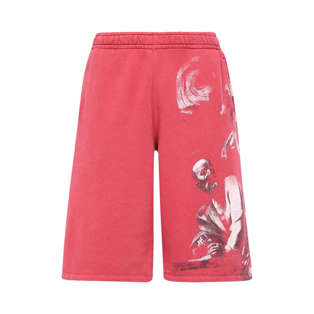 Off-White St. Matthew Over Sweatshort Rio Red/Green