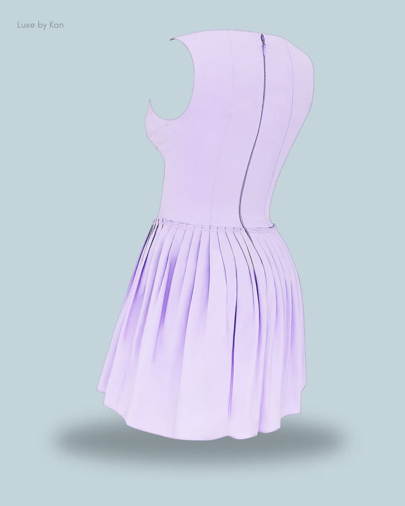 HOUSE OF CB Cupid Pleated Mini Dress