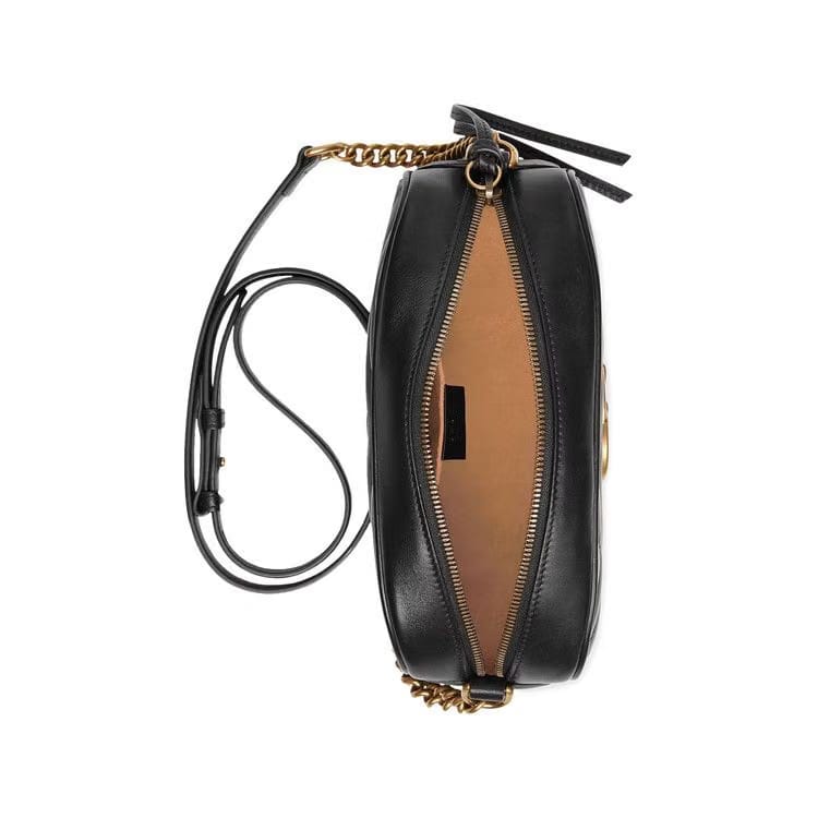 Gucci GG Marmont Small Matelassé Shoulder Bag Black