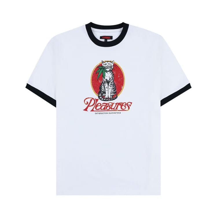 Pleasures Cat Heavyweight Ringer White