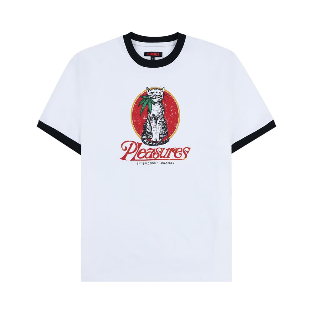 Pleasures Cat Heavyweight Ringer White
