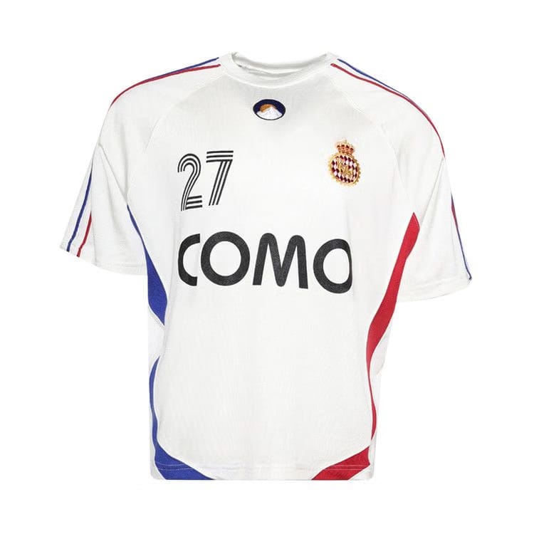 Rhude 27 Jersey T-Shirt Off White/Navy/Red