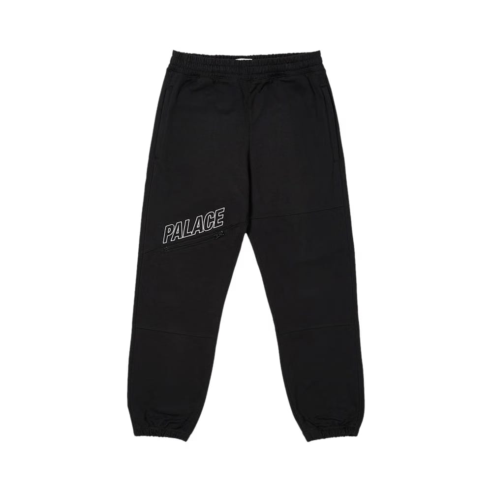 Palace Slant Zip Joggers Black