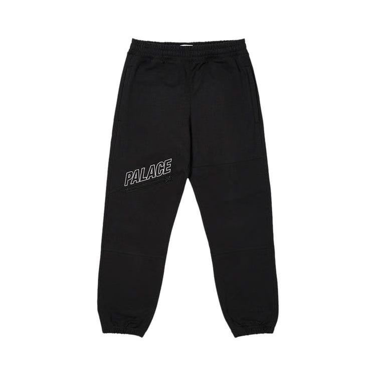 Palace Slant Zip Joggers Black