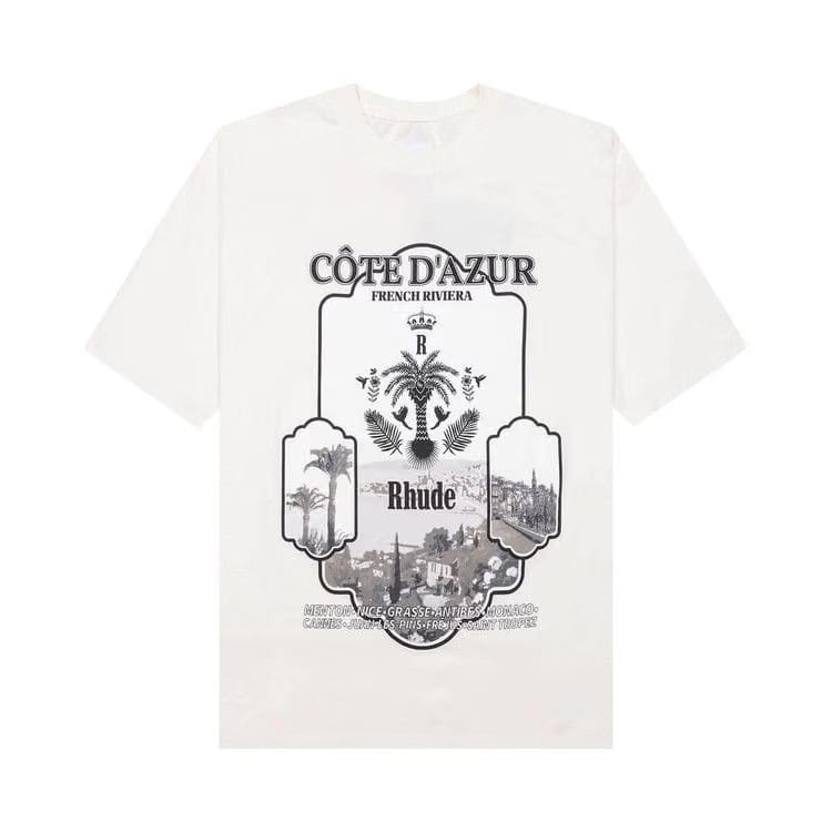 Rhude Azur Mirror T-Shirt Vintage White