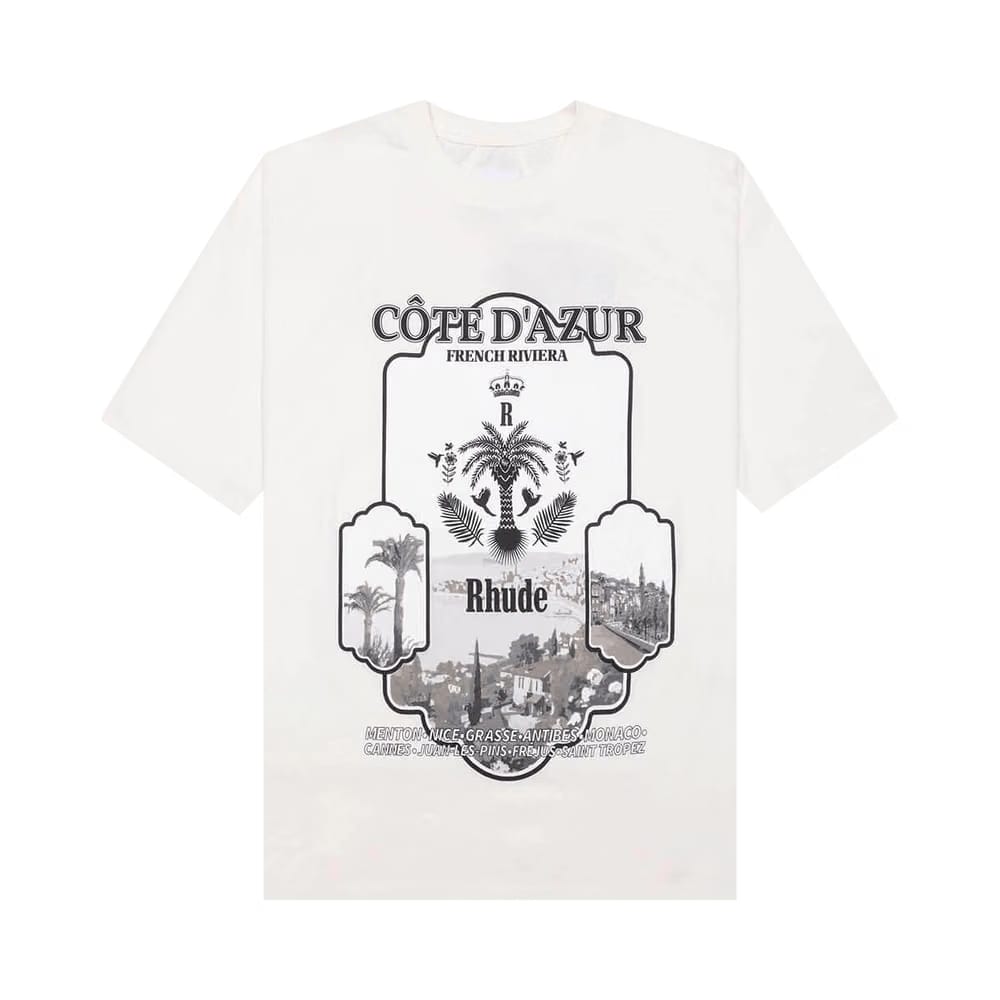 Rhude Azur Mirror T-Shirt Vintage White