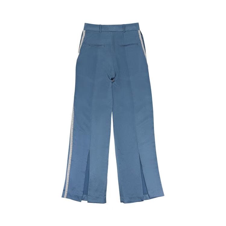Rhude Back Slit W/ Trim Straight Pants Blue/White