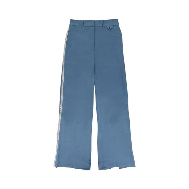 Rhude Back Slit W/ Trim Straight Pants Blue/White