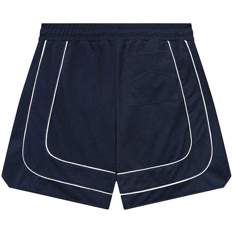 Rhude Baggy Collegiate Logo Shorts Blue