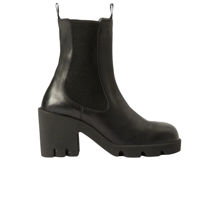Burberry Wmns Leather Stride Chelsea Boot 'Black'