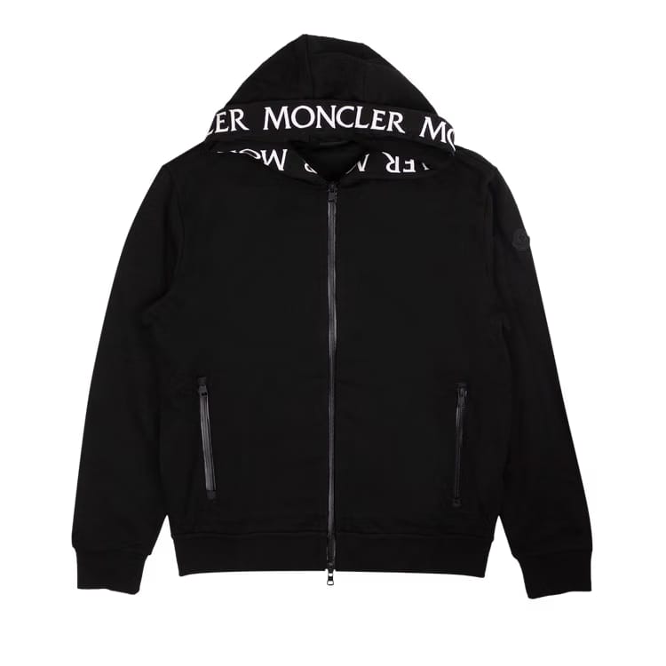 Moncler Logo Hoodie Black