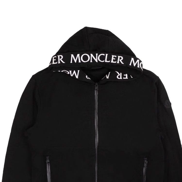 Moncler Logo Hoodie Black