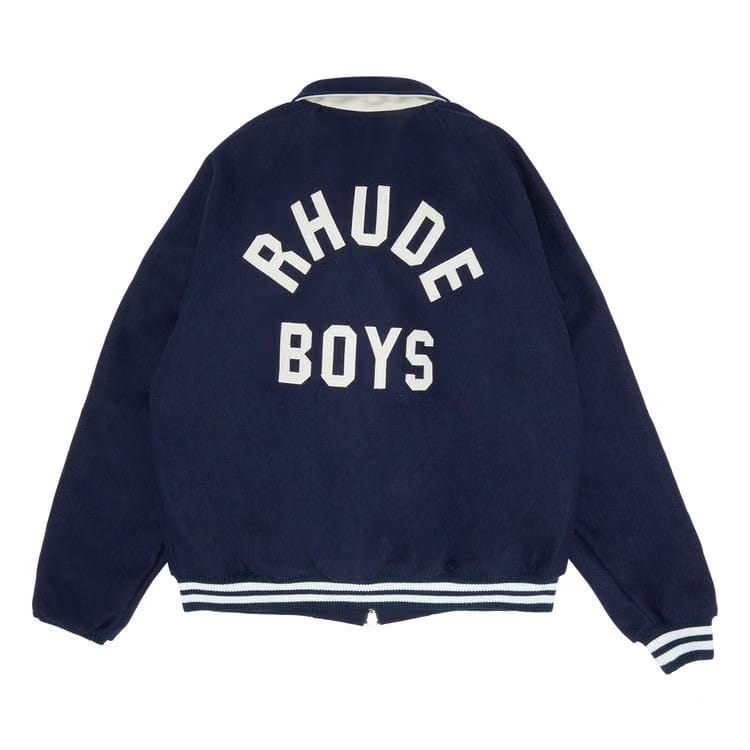 Rhude Boys Signature Bomber Navy