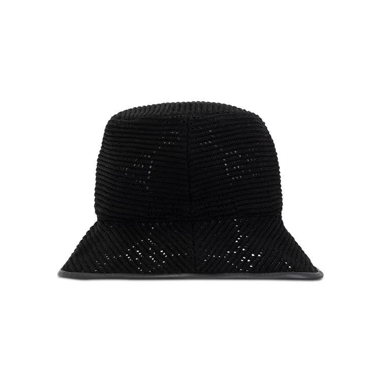 Gucci GG Cable Knit Fedora Black/Black