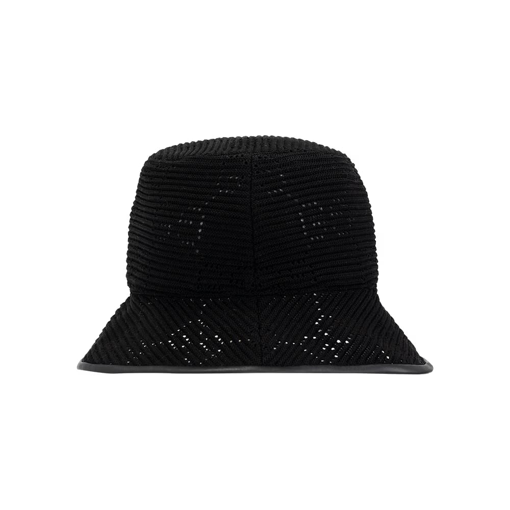 Gucci GG Cable Knit Fedora Black/Black