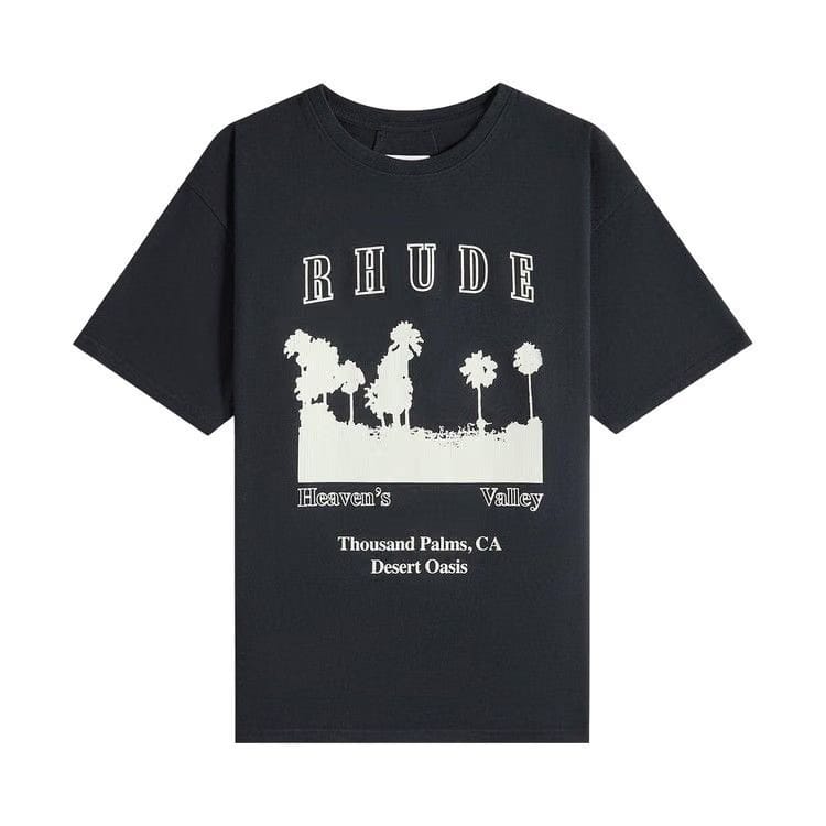 Rhude Thousand Palms T-Shirt Vintage Black/White