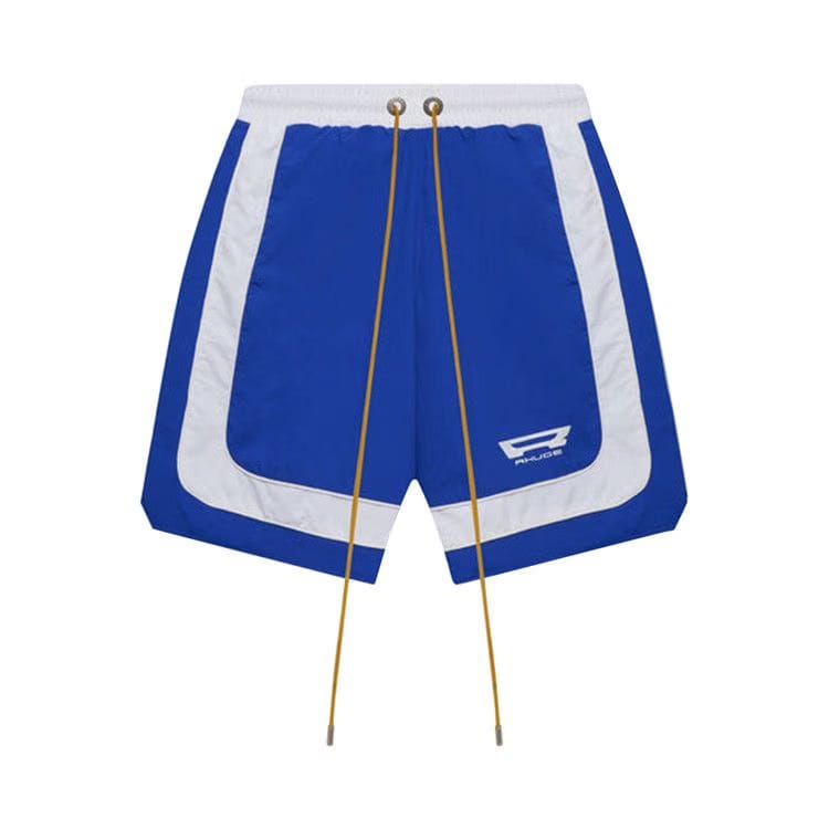 Rhude Campione Baggy Track Shorts Blue/White