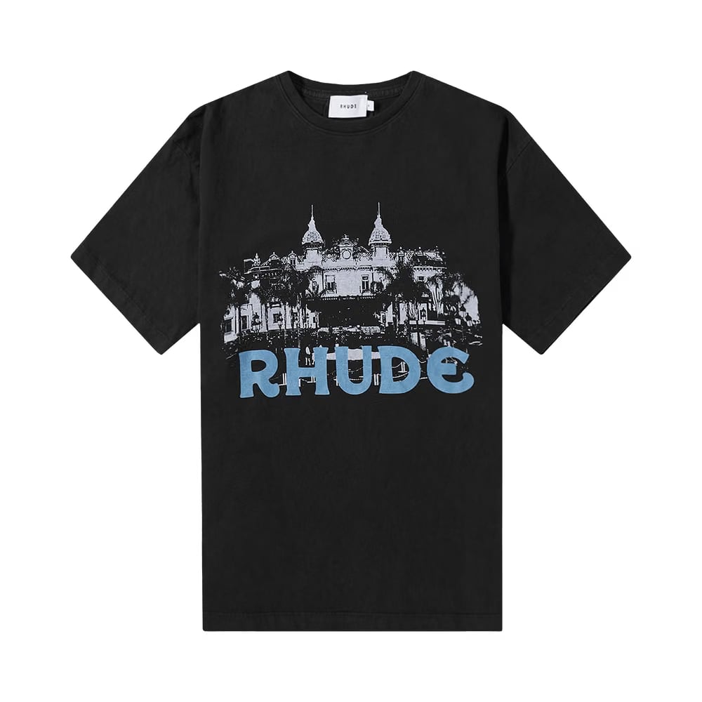 Rhude Casino T-Shirt Vintage Black