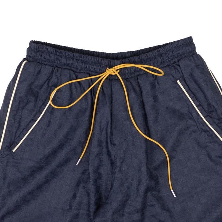 Rhude Checker PJ Shorts Navy