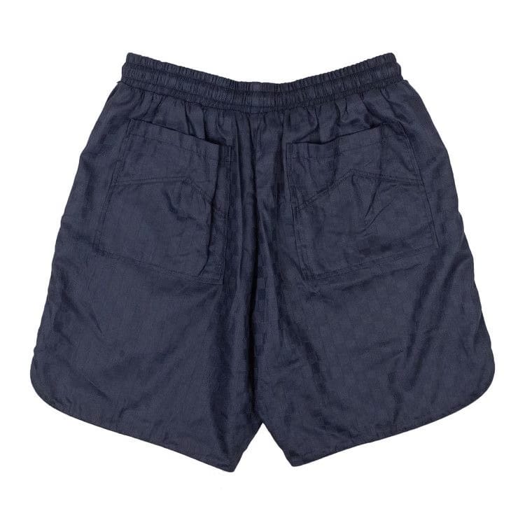 Rhude Checker PJ Shorts Navy
