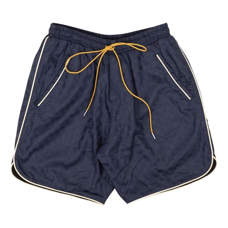 Rhude Checker PJ Shorts Navy