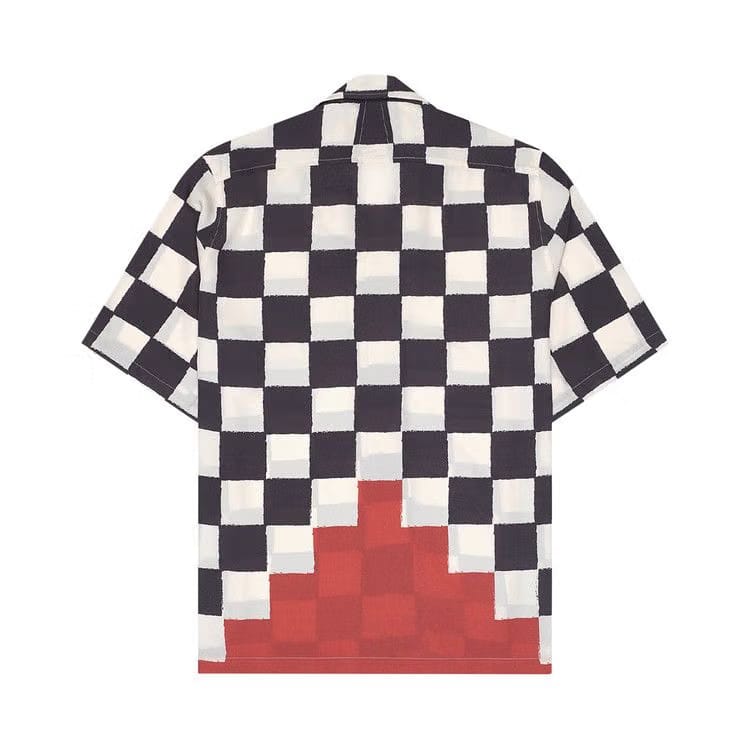 Rhude Checkered Shirt Ivory/Black/Red