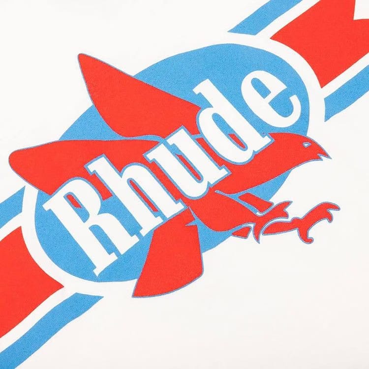 Rhude Chevron Eagle T-Shirt Vintage White