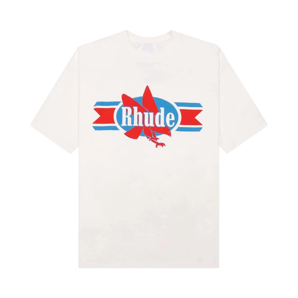 Rhude Chevron Eagle T-Shirt Vintage White