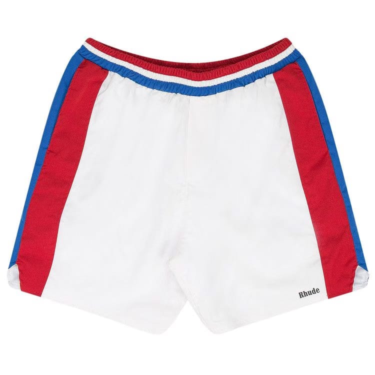 Rhude Chevron Track Shorts White