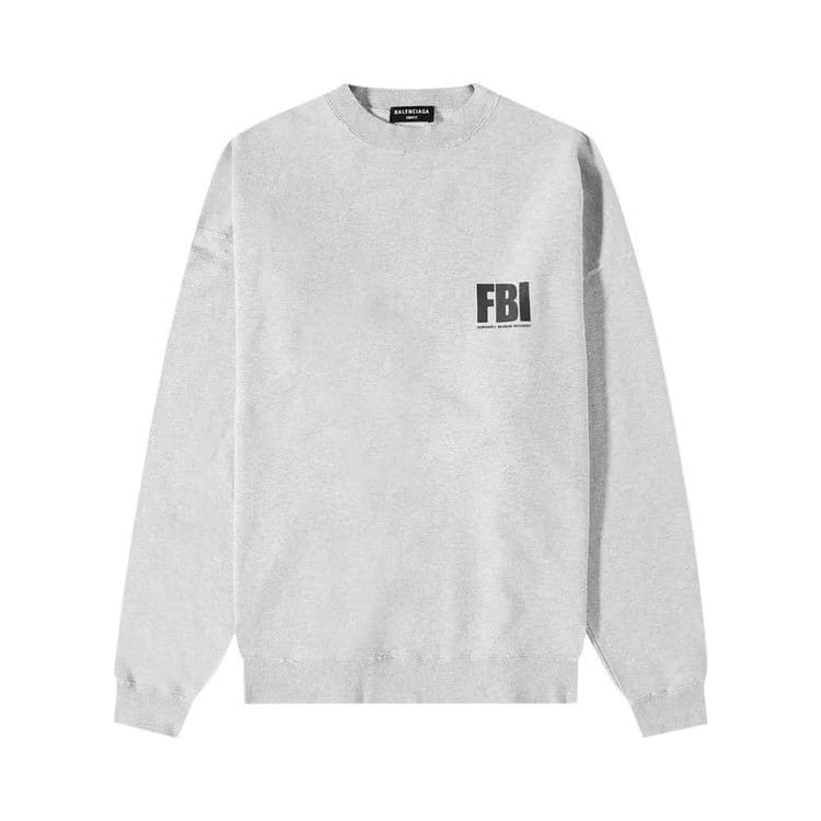 Balenciaga Regular Crewneck Heather Grey/Black
