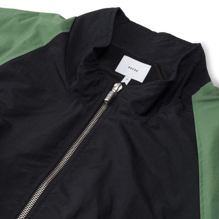 Rhude Color Block Track Jacket Black/Green/White