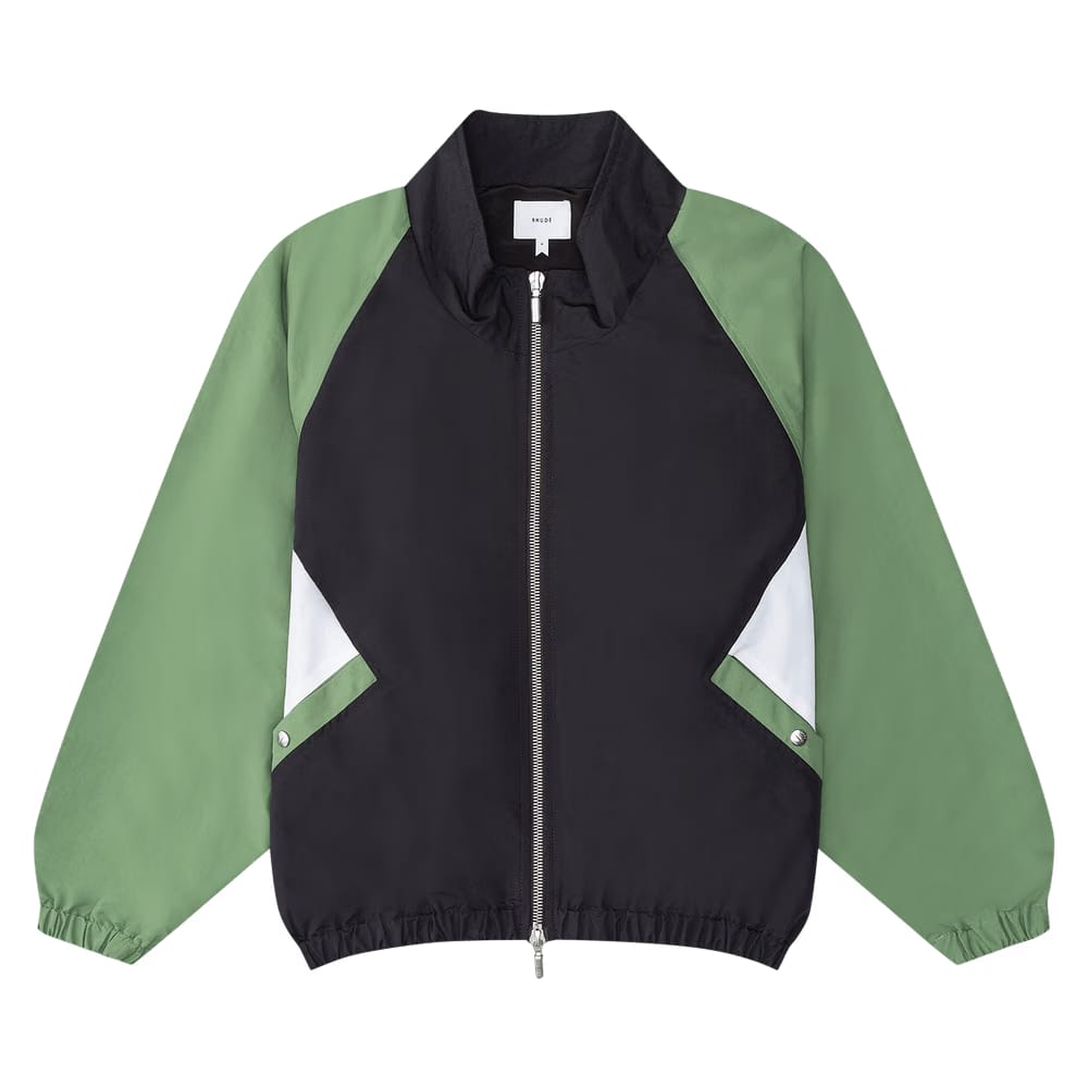 Rhude Color Block Track Jacket Black/Green/White
