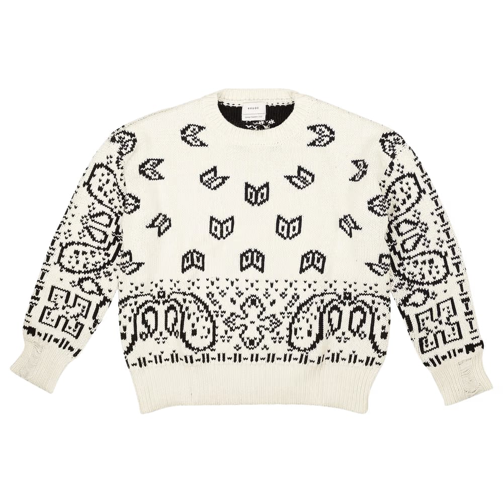 Rhude Lounge Sweater White/Black
