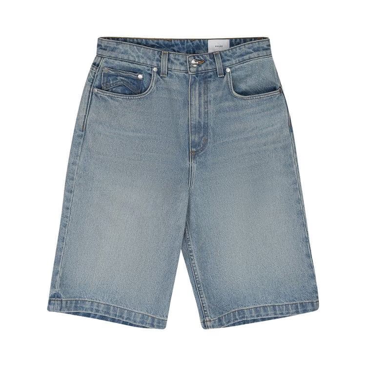 Rhude Drop Crotch Denim Shorts Indigo