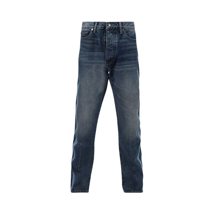 Rhude Embroider Side Stripe Denim Indigo