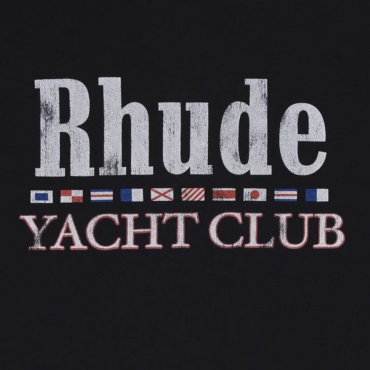 Rhude Flag T-Shirt Vintage Black