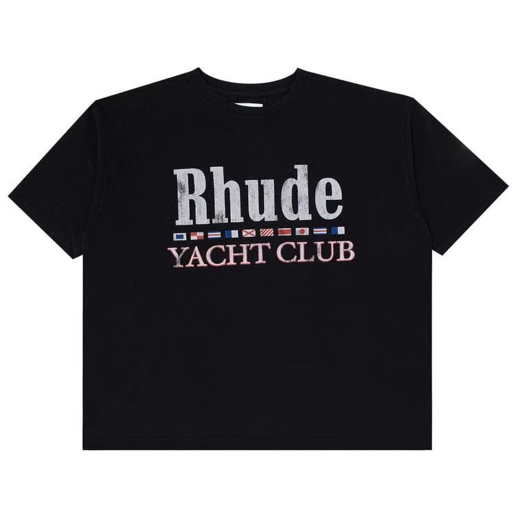 Rhude Flag T-Shirt Vintage Black