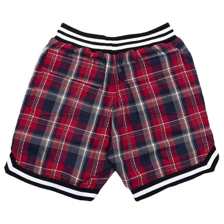 Rhude Flannel Court Logo Shorts Multicolor