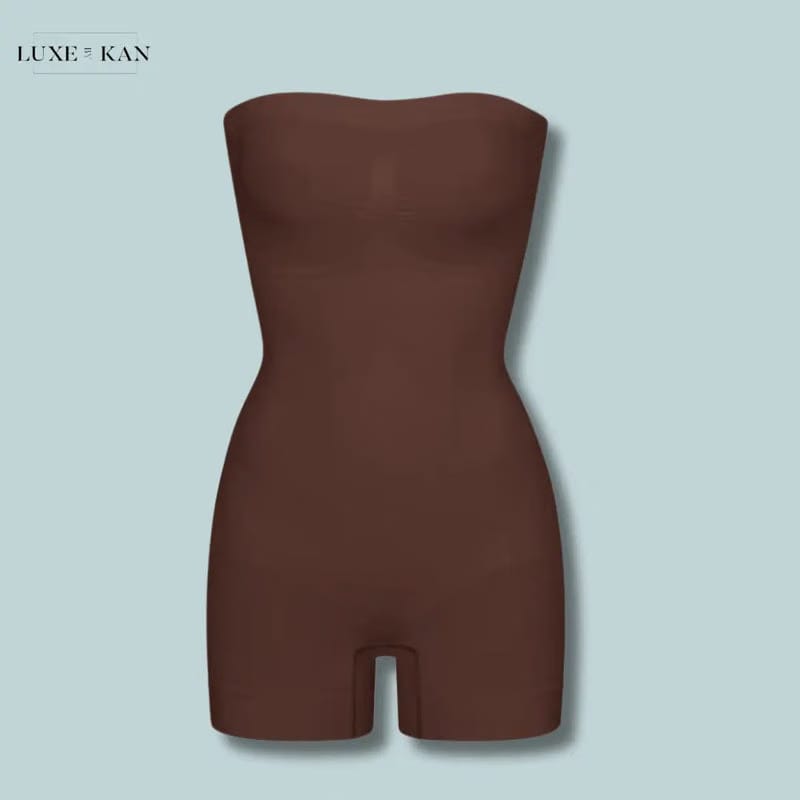 Skims Seamless Sculpt Strapless Shortie Bodysuit