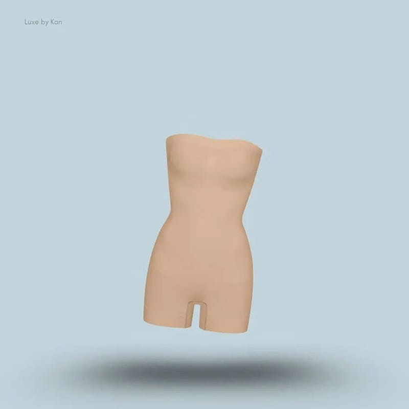 Skims Seamless Sculpt Strapless Shortie Bodysuit