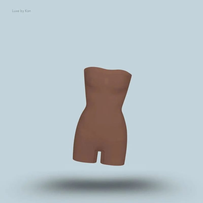 Skims Seamless Sculpt Strapless Shortie Bodysuit