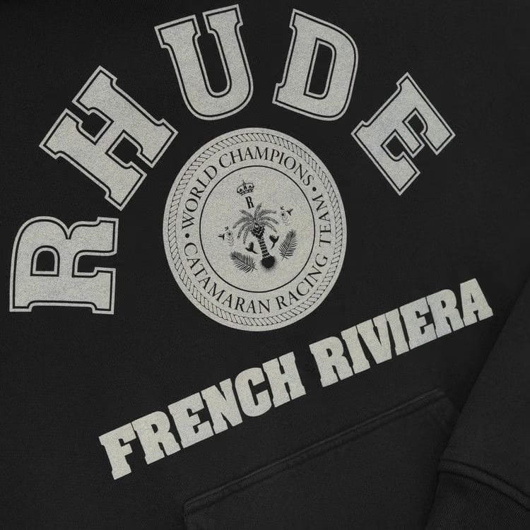Rhude French Riviera Hoodie Vintage Black