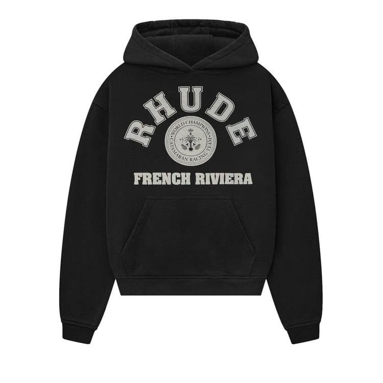 Rhude French Riviera Hoodie Vintage Black