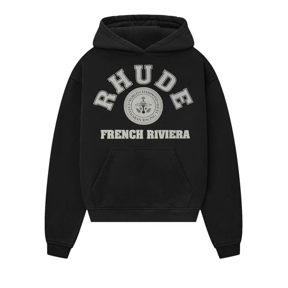 Rhude French Riviera Hoodie Vintage Black