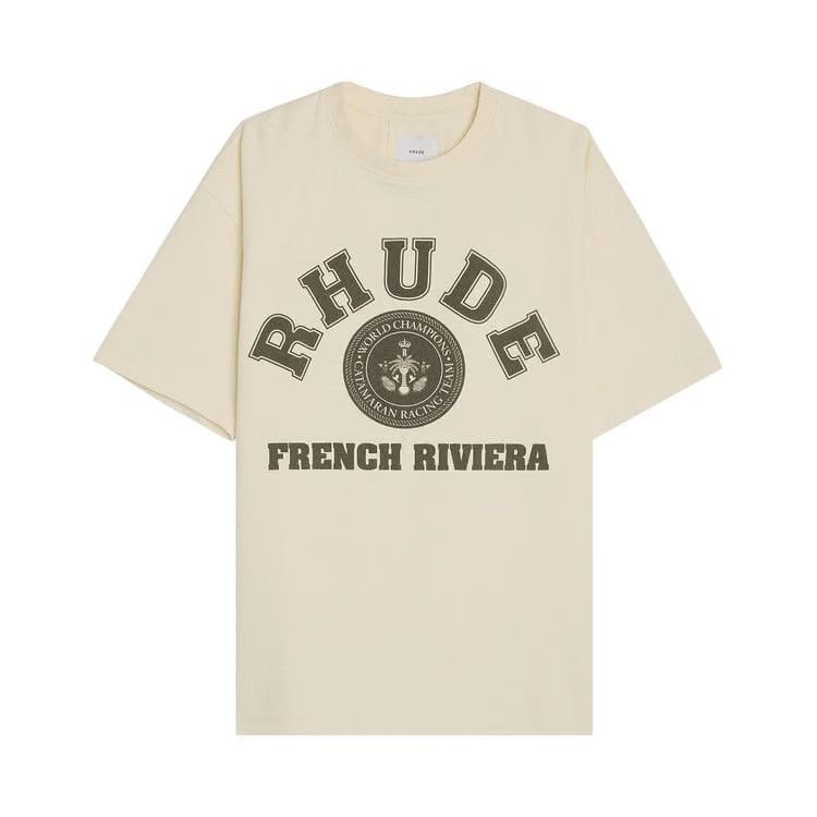 Rhude French Riviera T-Shirt Vintage White