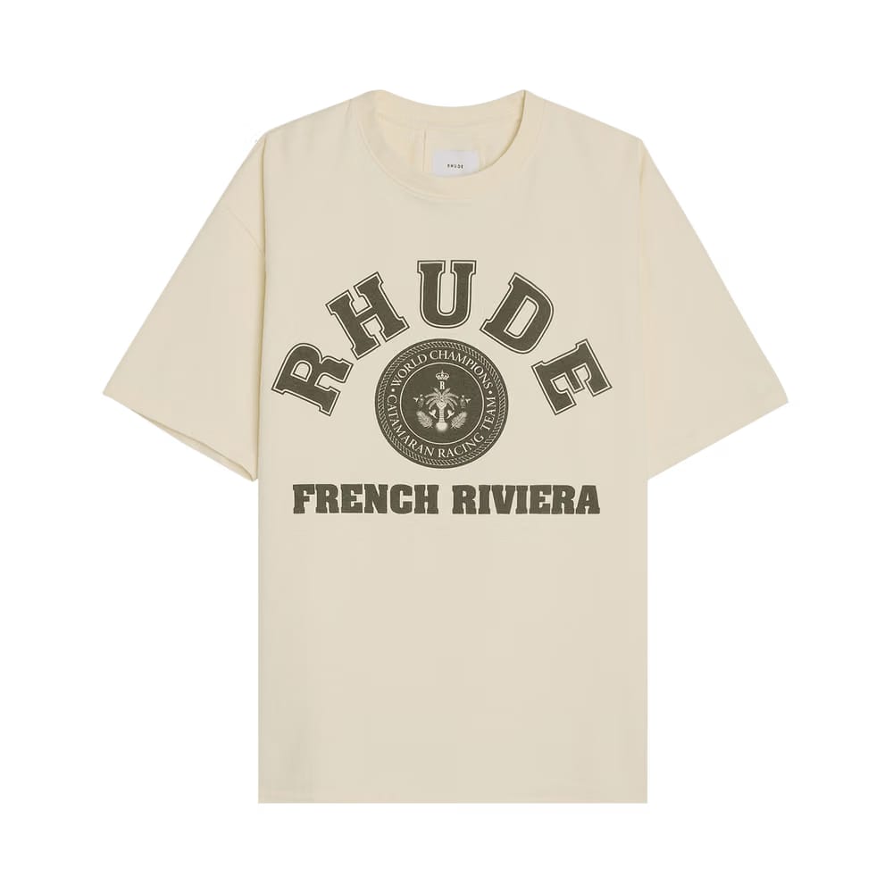 Rhude French Riviera T-Shirt Vintage White