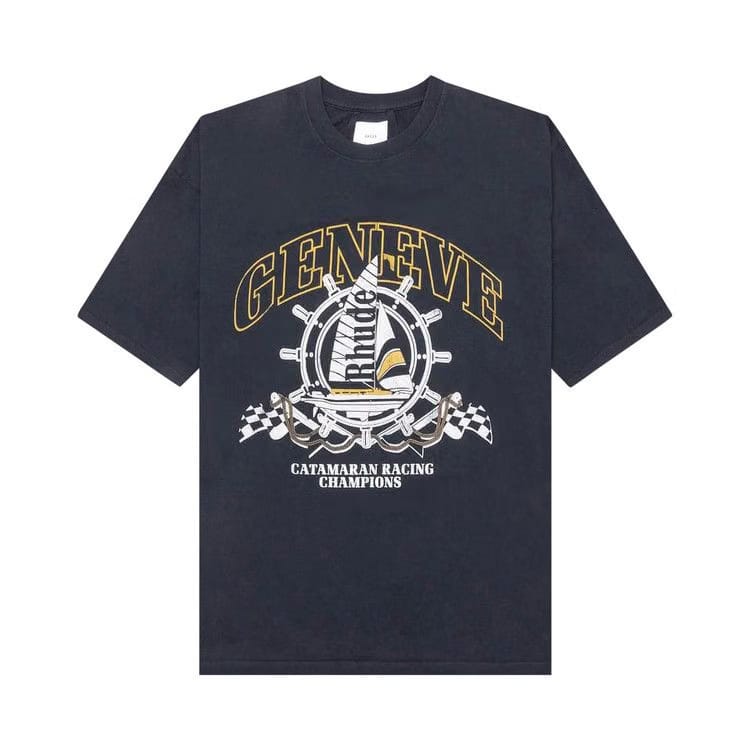 Rhude Geneve Catamaran T-Shirt Vintage Black