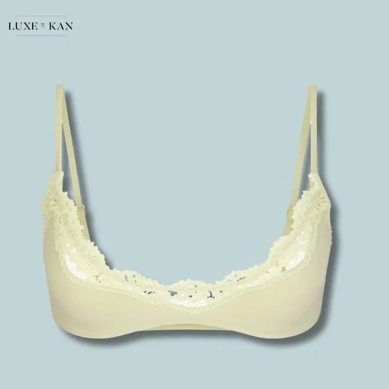 SKIMS Fits Everybody lace-trimmed stretch-woven bra
