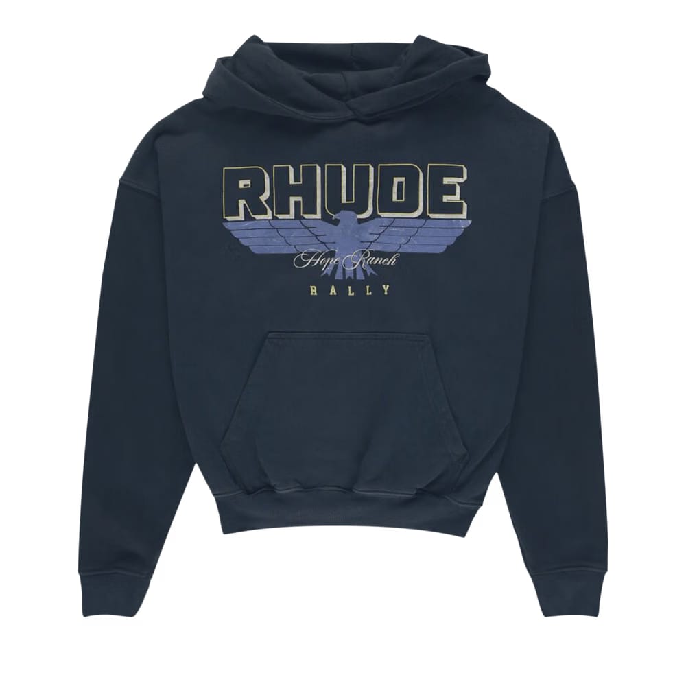 Rhude Hope Ranch Hoodie Vintage Black